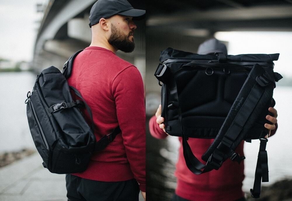 New Compagnon Element sling 15” 18L volcanic black camera shoulder bag